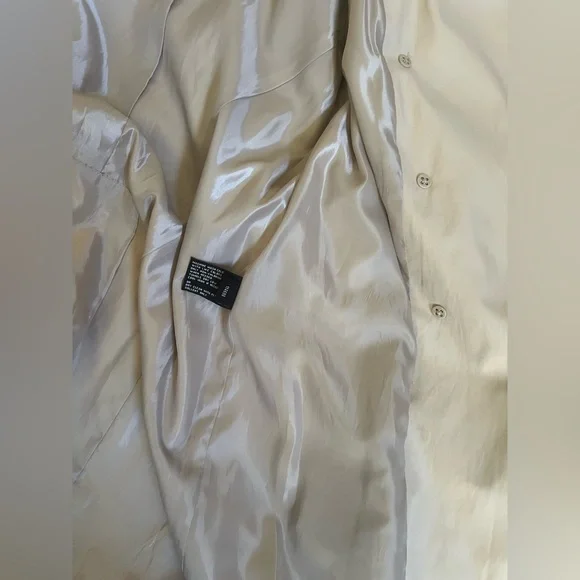 London Fog Trench Belted Raincoat Light Beige Size M - Picture 13 of 15